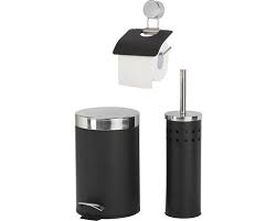 Accessoireset 3 Delig Zwart Kopen Bij Hornbach Bad Set Toilettenpapierhalterung Bad