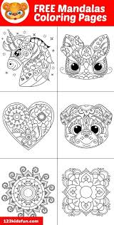 All these santa coloring pages are free and can be printed in seconds from your computer. Free Printable Mandalas For Kids Coloring Pages 123 Kids Fun Apps In 2021 Printables Free Kids Mandalas For Kids Coloring Pages