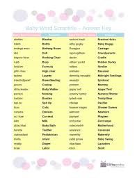 Our free printable baby shower games will surely delight your guests, and keep them entertained all throughout the party Baby Word Scramble Baby Word Scramble C Answer Key Babyshower Baby Shower Quotes Baby Words Baby Shower Planning List Baby Shower Scramble