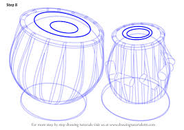 Step By Step How To Draw A Tabla Drawingtutorials101 Com Drawings Easy Drawings Step By Step Drawing