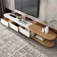 Round Tv Cabinet And Coffee Table Wood Furniture Living Room Tv Cabinet Design Minimalist Living Room