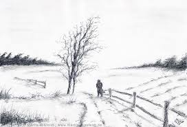 Feel free to explore, study and enjoy paintings with paintingvalley.com Pencil Martin Missfeldt Landscape Sketch Winter Landscape Landscape Pencil Drawings