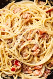 Easy Creamy Bacon Tomato Pasta Salt Lavender