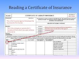 The letter designating the insurance company providing the coverage (a, b, c, etc.) check boxes describing the insurance. Third Party And Certificate Of Insurance Guide Spell Jif