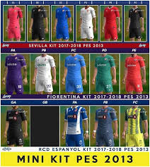 Club friendlies fiorentina vs espanyol match preview on 07.08.2021: Pes 2013 Sevilla Fiorentina And Rcd Espanyol Kits 2017 18 Pes Patch