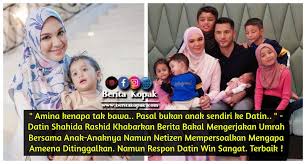 Who is nur shahida mohd rashid dating in 2020 and who has nur dated? Amina Kenapa Tak Bawa Pasal Bukan Anak Sendiri Ke Datin Berita Kopak
