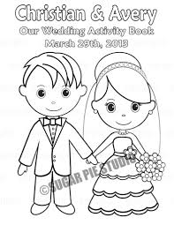 Printable Personalized Wedding Coloring Activity Book Favor Etsy Wedding Coloring Pages Coloring Books Kids Coloring Books