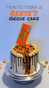 Reese S Geode Cake Video Cake Decorating Tips Geode Cake Reeses Cake