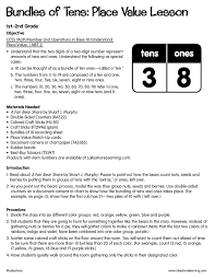 Bundles Of Tens Place Value Lesson Lessonplan Ccss Math Free Lesson Plans Math Numbers