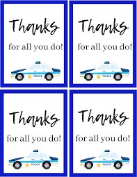 To print the tags, you can click on the image above and size it to your liking or you can click the link below which i created to print off as four tags per page. How To Thank A Police Officer With A Free Police Printable