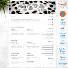 Always include a cover letter with a resume unless you are specifically asked not to. Pet Care Resume Animal Care Cv Template For Word Pages Etsy Template For Word Cv Template Resume Templates