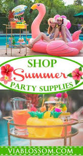 Birthday Places For 10 Year Olds Summer Party Supplies For A Fun And Colorful Tropical Party Everything You Ll Need To Celebra Tutti Frutti Birthday Party Pool Birthday Party Pool Party Kids