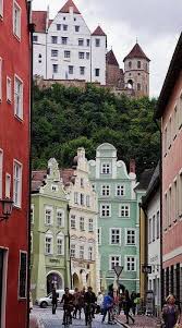 Old Town Of Landshut With Trausnitz Castle In The Background Germany By Helmut Reichelt Places To Travel Germany Travel Travel Around The World