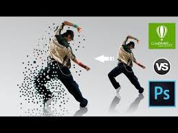 2 Coreldraw X7 Vs Photoshop Cc 2017 Tutorial Image Pixel Explosion Effect By As Graphics Youtube Photoshop Coreldraw Graphic