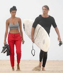 The model also garnered fame as a playboy playmate in 2016. Kelly Gale In A Gray Bikini Top Out With Joel Kinnaman Heads To The Beach In Santa Monica 08 06 2020 Lacelebs Co