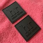 3D Effect Solid Black PVC Rubber Patch for Pad - OEM Service