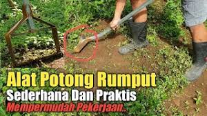Harga mesin potong rumput listrik black decker string trimmer. Alat Pemotong Rumput Manual Sederhana Praktis Youtube