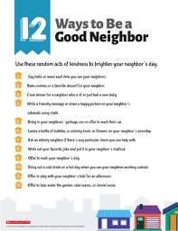 The easiest way to avoid your overly friendly neighbor is to look outside before walking out the door. Be Kind To Your Neighbor Worksheets Printables Scholastic Parents