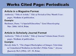 Use the research and citation section of the site. Mla By Purdue Owl