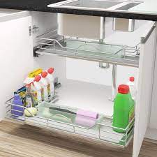 No more climbing on chairs or stools to find that serving tray . Rev A Shelf Undersink Pull Out Basket For 900mm Cabinet Bunnings Australia
