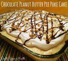 Chocolate Peanut Butter Pie Poke Cake Keeprecipes Your Universal Recipe Box