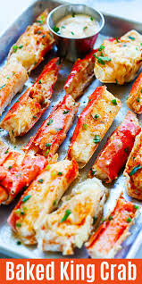 Baked King Crab Crab Legs Recipe Yummy Seafood Seafood Recipes