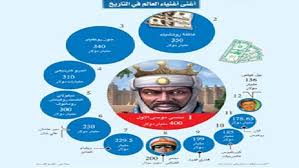 أغنى رجل بالتاريخ ملك إفريقي مسلم عاش قبل 700 عام
