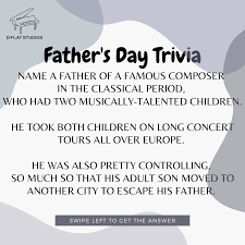 Jun 17, 2017 · father's day trivia: Happy Father S Day Piano Lessons Singapore