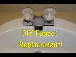 how to replace a bathroom sink faucet