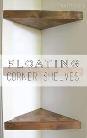 When Life Gives You Lemons Make Corner Floating Shelves 4 Men 1 Lady Floating Corner Shelves Floating Shelves Diy Shelves