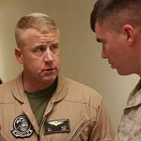 U.S. Air Force Captain Hans Decker (left), 501st Combat