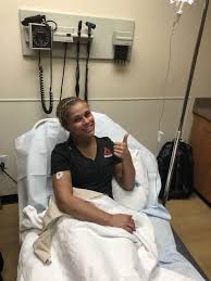 Here's to a speedy recovery. Ufc S Paige Vanzant Fights With Broken Arm Terez Owens 1 Sports Gossip Blog In The World
