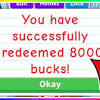 Redeem the code to get 100 free bucks. 1
