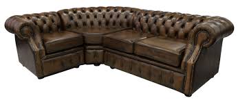 Hand antiqued leather chesterfield grand sofa. Chesterfield Richmond Grand Corner Sofa Unit 2 C 1 Antique Gold Leather