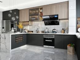 Kitchens with black granite countertop surfaces are trending as beautiful and has a sleek and stylish look. Modern Style Whole House Design Custom Modern Home Styles Interior From Sinmay