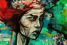 Fine Art,oil painting,female portrait,Red,78x54cm,Lucinda Lyons Oxford  Scholar