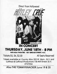 Motley Crue S Concert Tour History Concert Archives