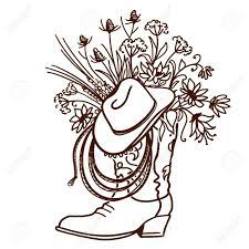 Choose your favorite cowboy boots drawings from 69 available designs. Cowboy Boot With Flowers Isolated On A White Background Sketch Royalty Free Cliparts Vectors And Stock Illustration Image 139513193