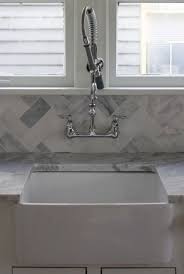 best farmhouse kitchen sink faucet wall