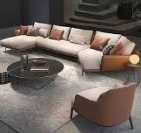 Conjunto de sofá moderno chinês, sofá de tamanho grande para sala de estar