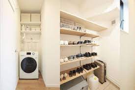 無印良品のドラム式洗濯機 mj dw1 が店舗で販売中 デザインはいいけど乾燥がない シューズクローゼット 収納 クローゼット 収納 ドラム式洗濯機