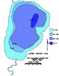 lower fishing lake depth chart