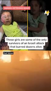 The school was struck and caught fire ...