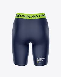 Download Women S Leggings Shorts Back View In Apparel Mockups On Yellow Images Object Mockups