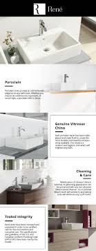 rene under mount porcelain bathroom