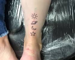 Moon and stars tattoos meaning. Star Moon Sun Planet Sun Tattoos Planet Tattoos Moon Star Tattoo