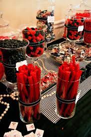 Red And Black Candy Red Candy Buffet Casino Night Food Casino Party Decorations