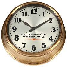The details and large numerals are cut by the laser. Western Union Clock From A Unique Collection Of Antique And Modern Wall Clocks At Http Www 1stdibs Com Furniture Wall De Wall Clock Modern Clock Wall Clock