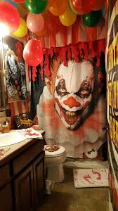 Scary Creepy Clown Halloween Bathroom Creepy Halloween Decorations Halloween Bathroom Scary Halloween Decorations