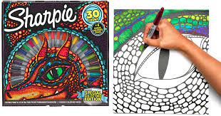 It is highly recommended if you plan on printing this for coloring to do so on a 8.5 x 11 white cardstock. Sharpie 30 Count Permanent Markers Coloring Pages Set Just 10 From Walmart Regularly 20 Hip2save